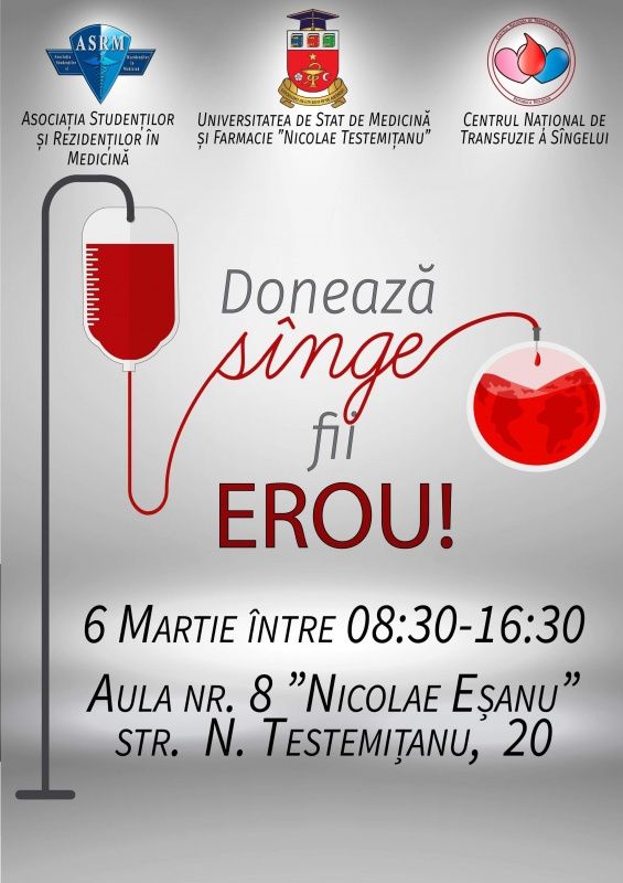 Campania „Donează Sânge, Fii Erou!” Campania „Donează Sânge, Fii Erou!”