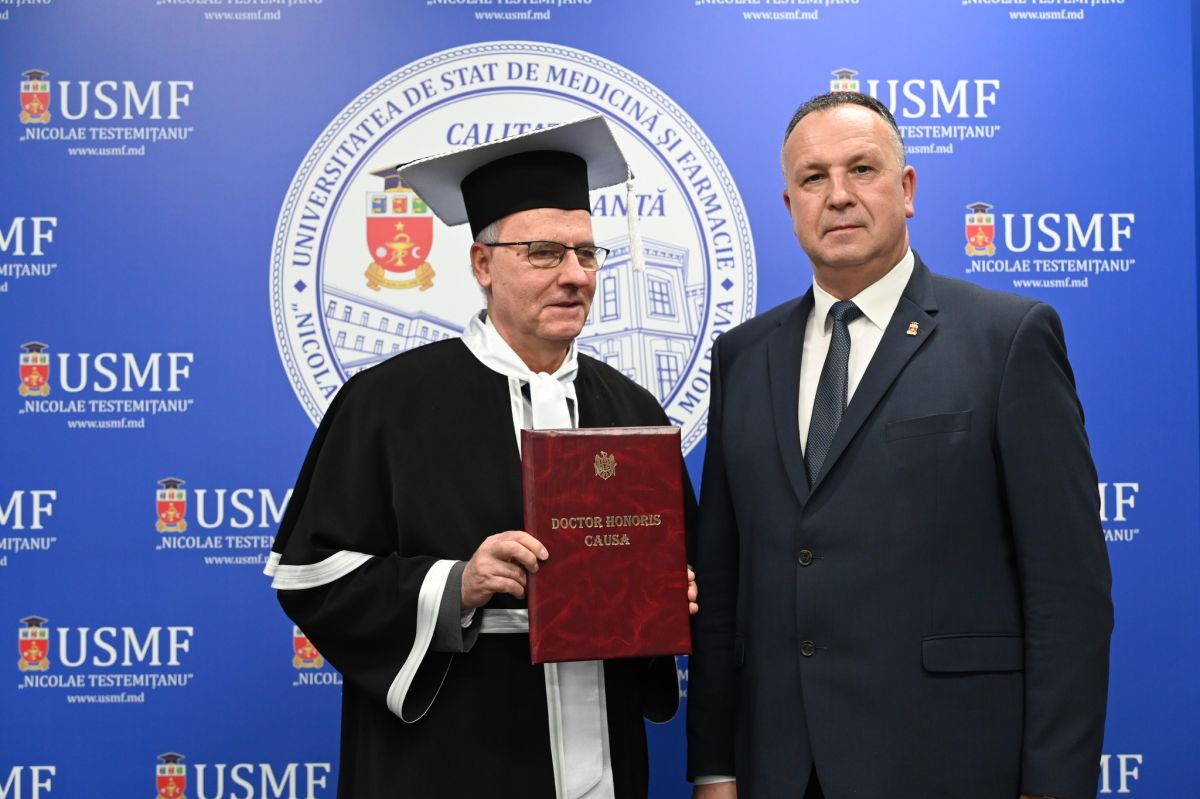 Doctor Honoris Causa al USMF „Nicolae Testemițanu” profesorul emerit Dan Lucian Dumitrașcu